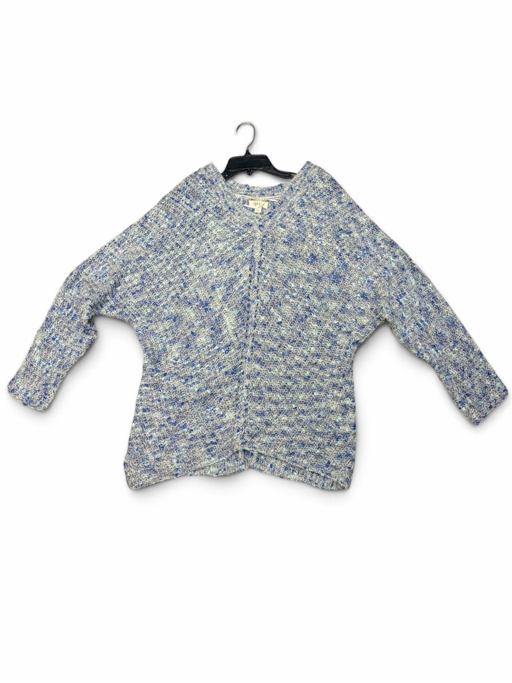 Style & Co. Blue Speckled Knit Sweater